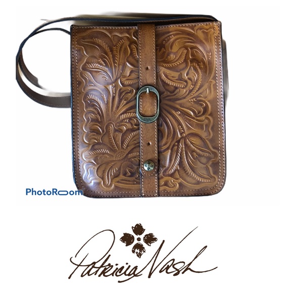 Patricia Nash Handbags - Patricia Nash Burnished Tooled Venezia Crossbody